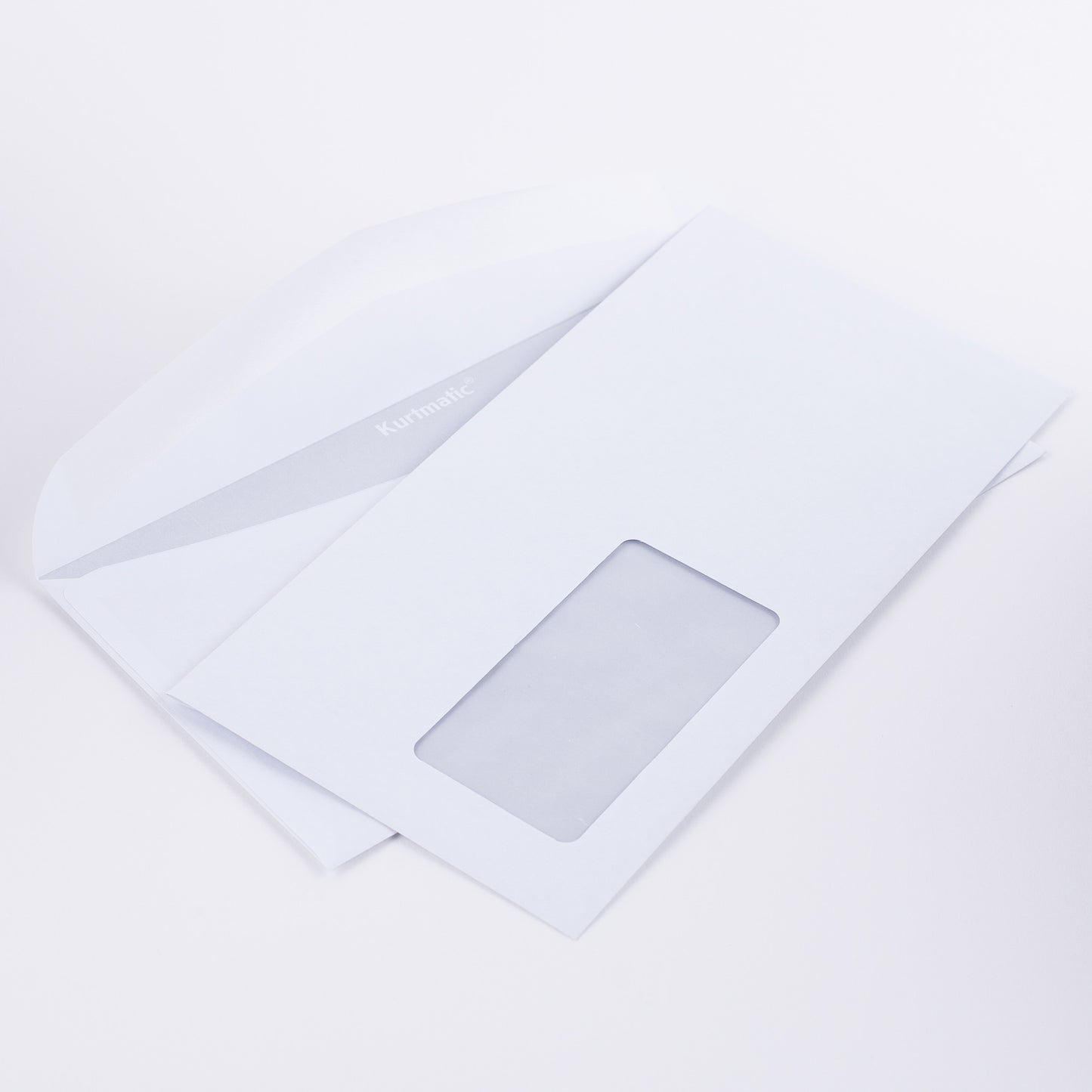 Briefumschlag DIN Lang mit Fenster (114x229 mm) weiß, für Kuvertiermaschine geeignet (206330E)