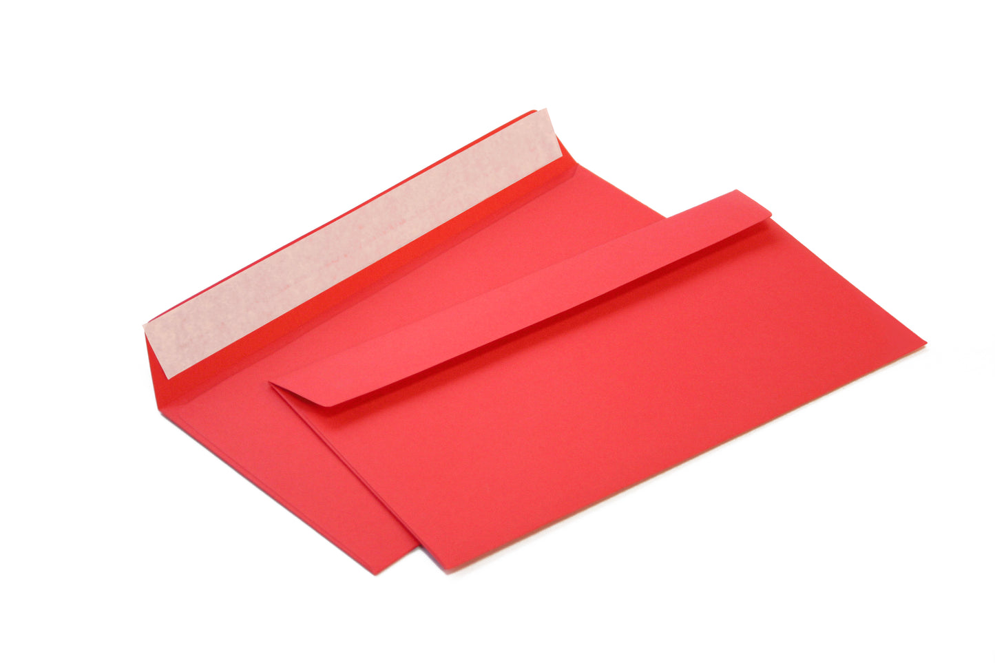 Briefumschlag ohne Fenster (Rot) DIN lang 114x229mm 120g/m² haftklebend (206A)
