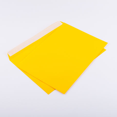 Briefumschlag ohne Fenster (Gelb) DIN C4 229 x 324 mm 120g/m² haftklebend (404a)