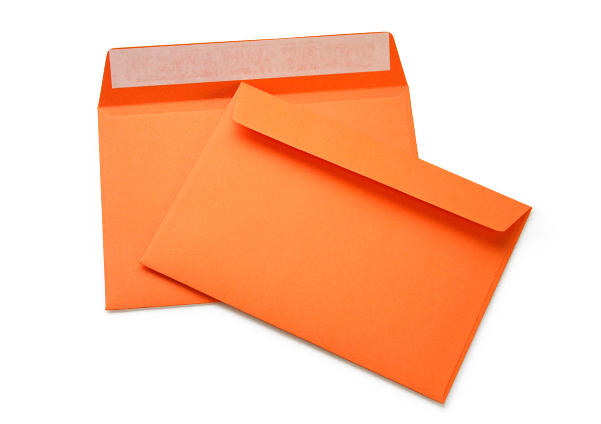 Briefumschlag mit Fenster (Orange) DIN C6 114x162 mm 120g/m² haftklebend (505AF)