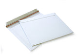 Versandtaschen weiss mit Querbefüllung aus Vollpappe