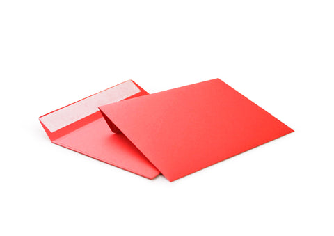 Briefumschlag ohne Fenster (Rot) DIN C6 114x162 mm 120g/m² haftklebend (506a)