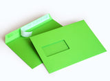 Briefumschlag mit Fenster (grün) DIN C5 162 x 229 mm 120g/m² haftklebend (308AF)