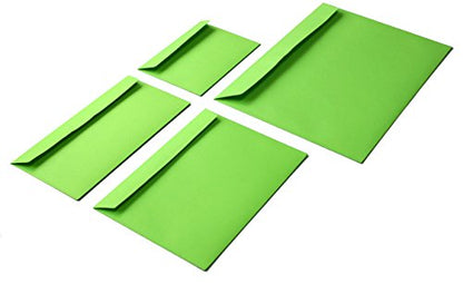 Briefumschlag mit Fenster (Grün) DIN Lang 114x229mm 120g/m² haftklebend (208AF)
